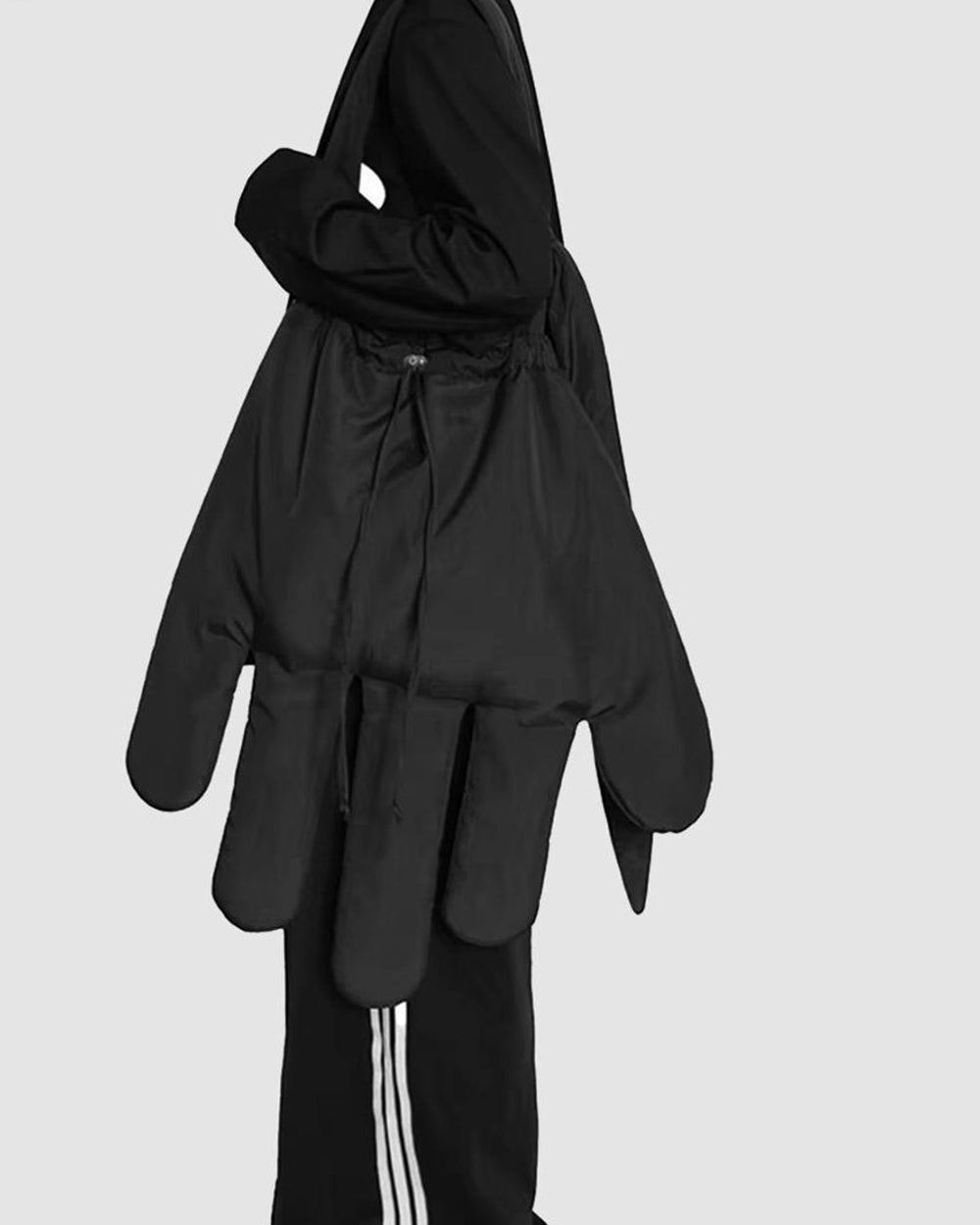 RED HAND BAG GLOVE SILHOUETTE STATEMENT BAG