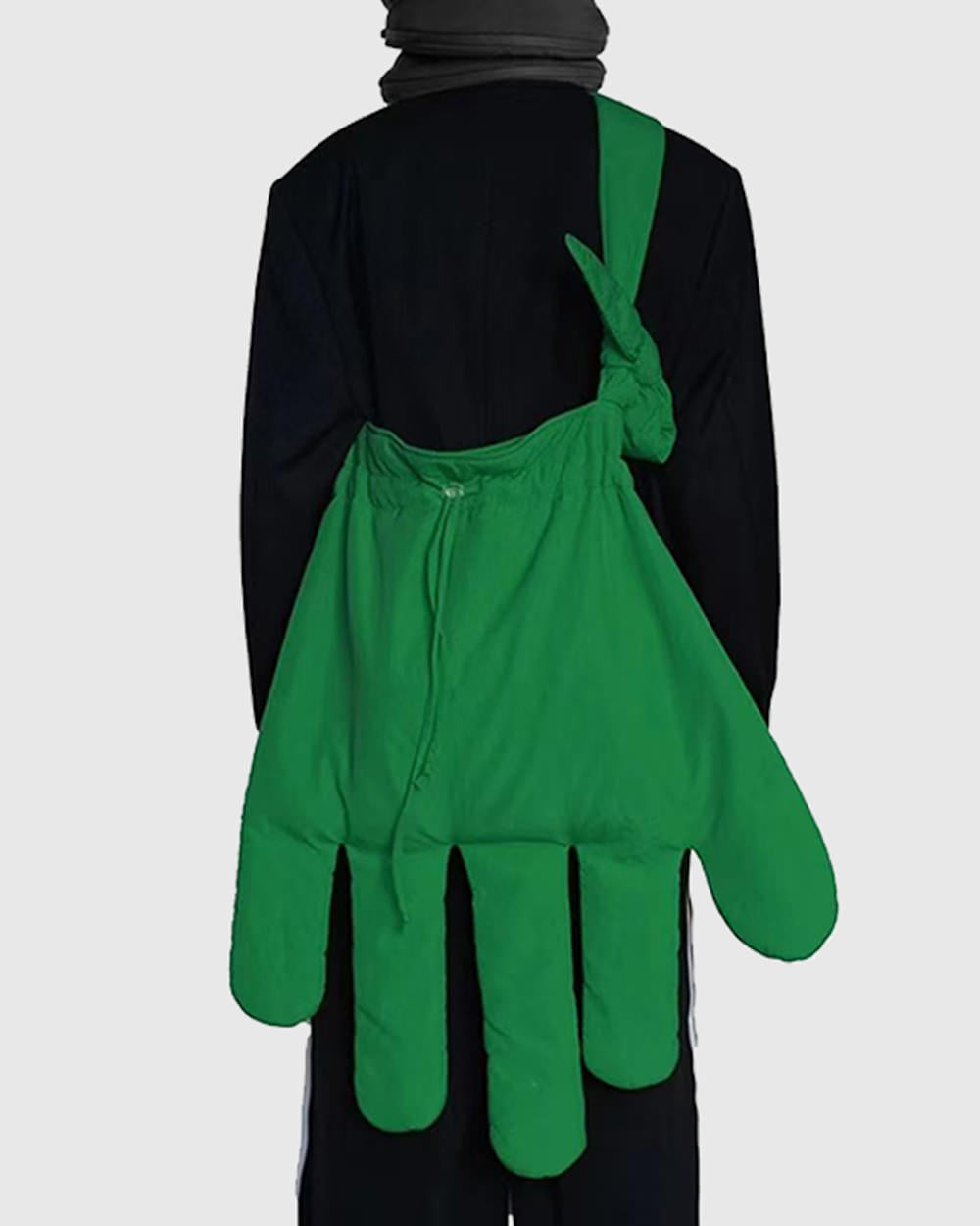 RED HAND BAG GLOVE SILHOUETTE STATEMENT BAG