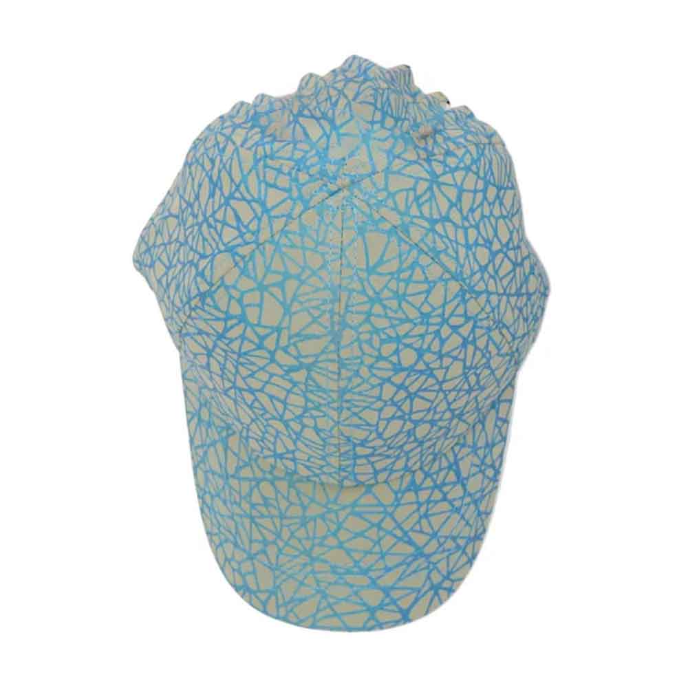 Reflective Geometric Print Athleisure C.C High Pony Ball Cap