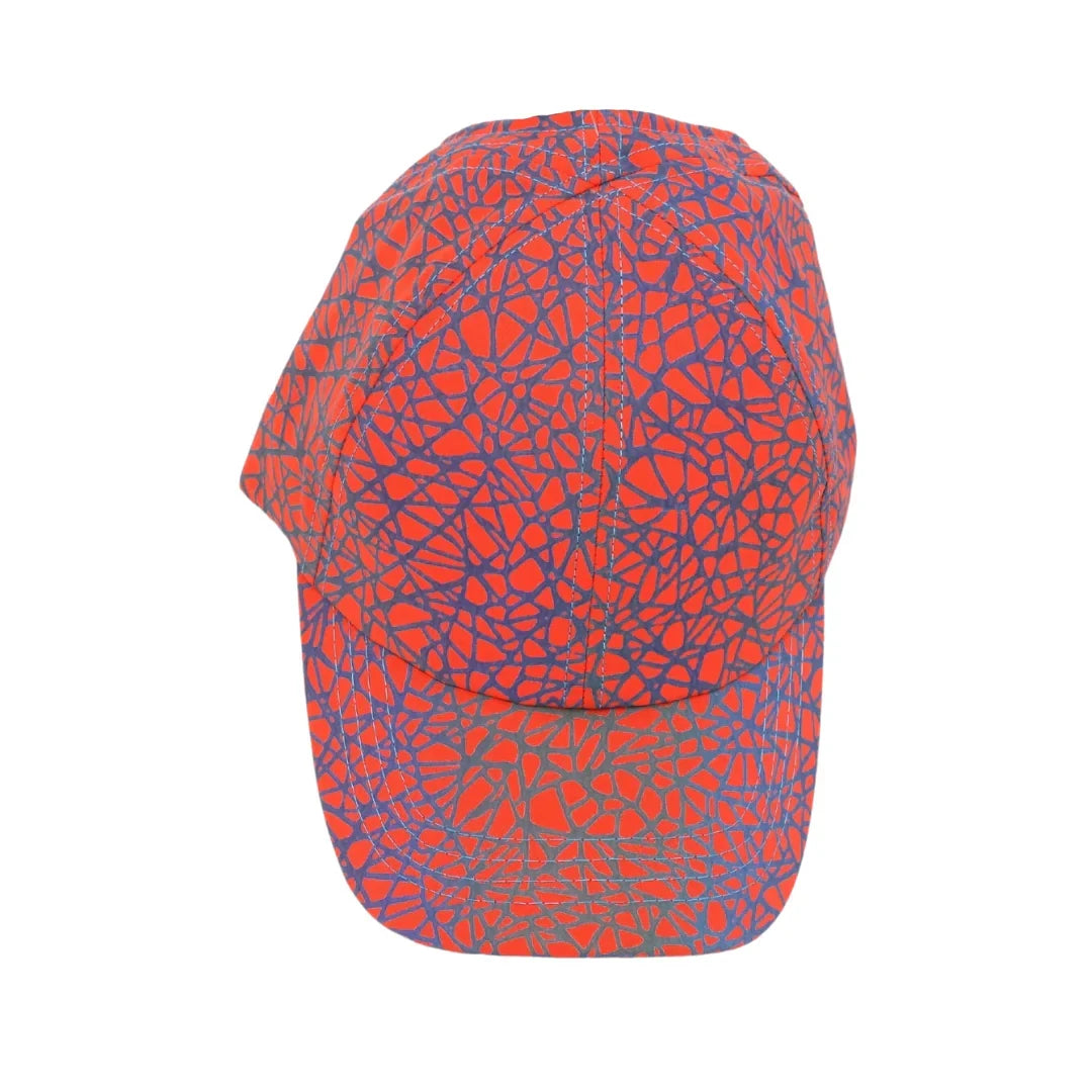 Reflective Geometric Print Athleisure C.C High Pony Ball Cap