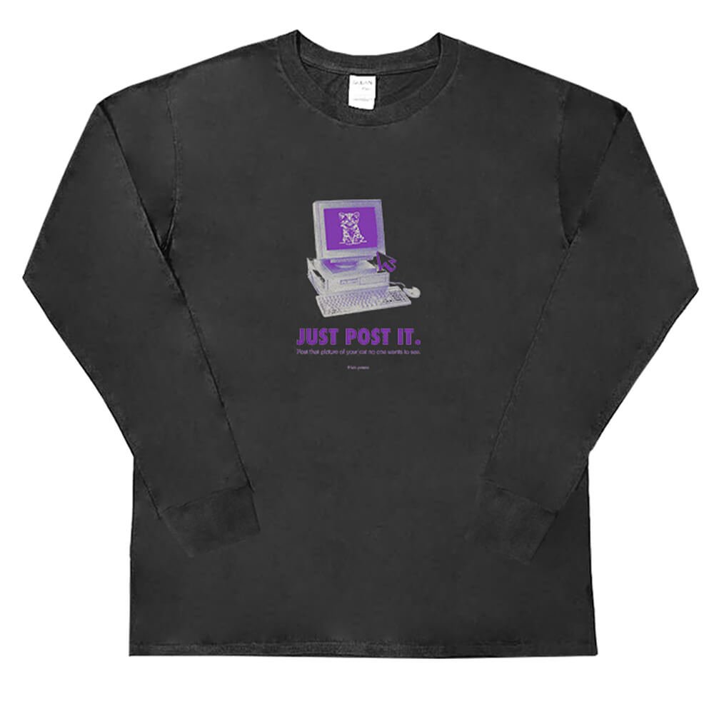 RETRO COMPUTER LONG-SLEEVE SHIRT VINTAGE COMPUTER MOTIF