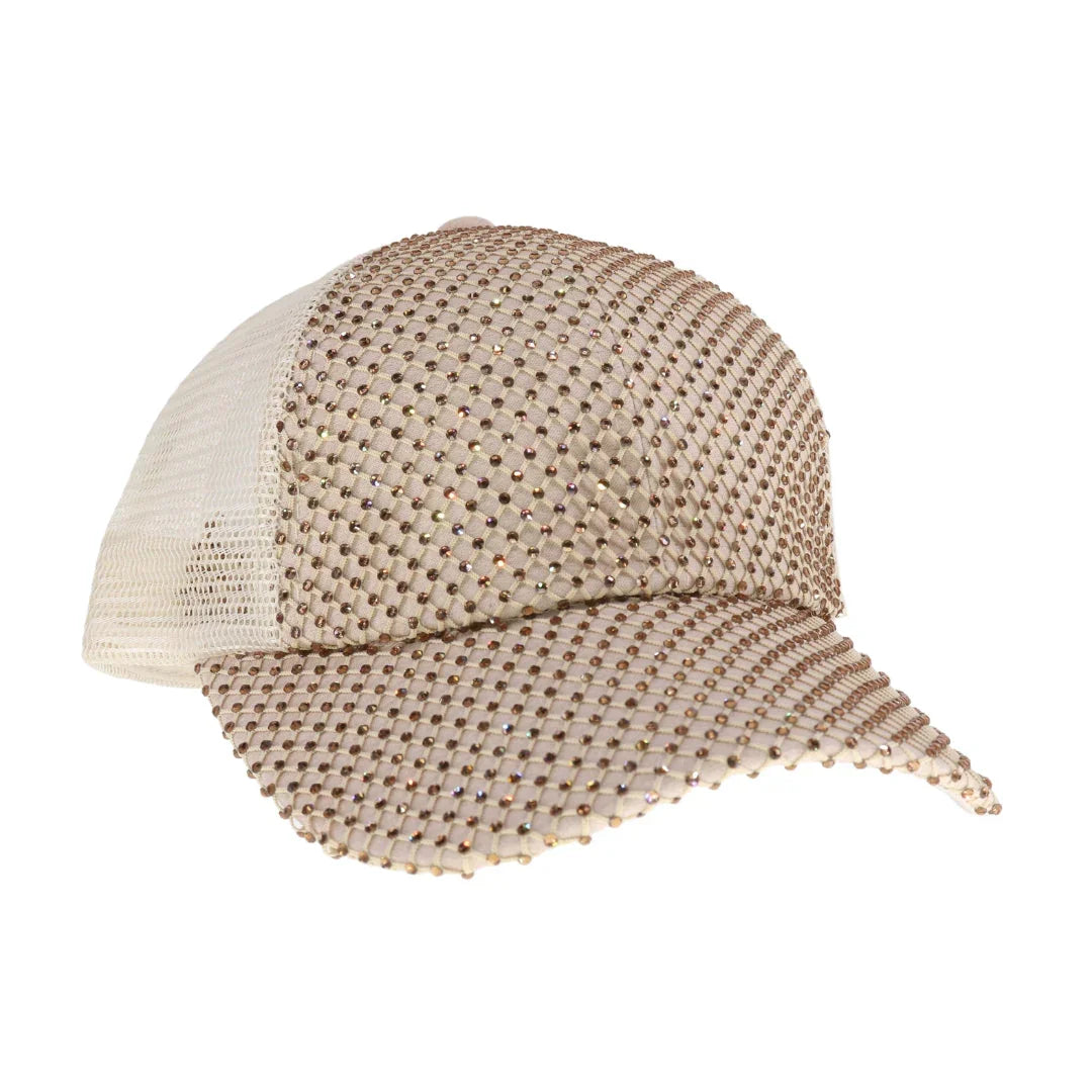 Rhinestone Adorned C.C Ball Cap