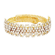 Rhinestone Crystal Pave Evening Bracelet
