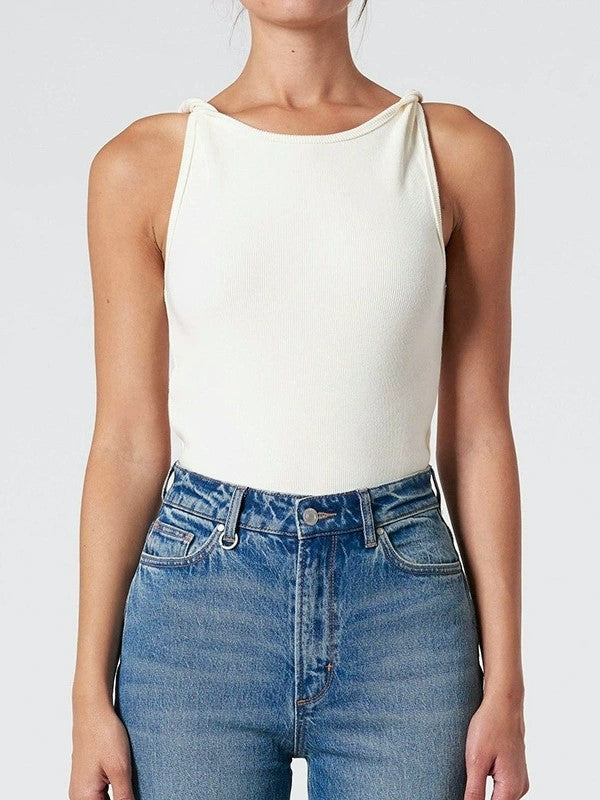 RIBBED TANK TOP IN VERSATILE SOLID COLOR