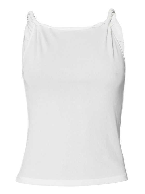 RIBBED TANK TOP IN VERSATILE SOLID COLOR