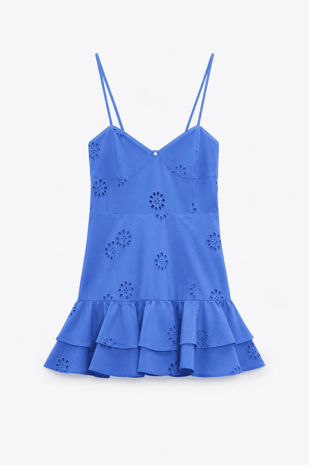 Women's Layered Embellished Hollow Bra Short Dress
