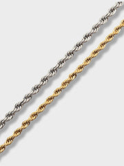 ROPE NECKLACE SET FOR EFFORTLESS ELEGANCE IN GOLD AND SILVER