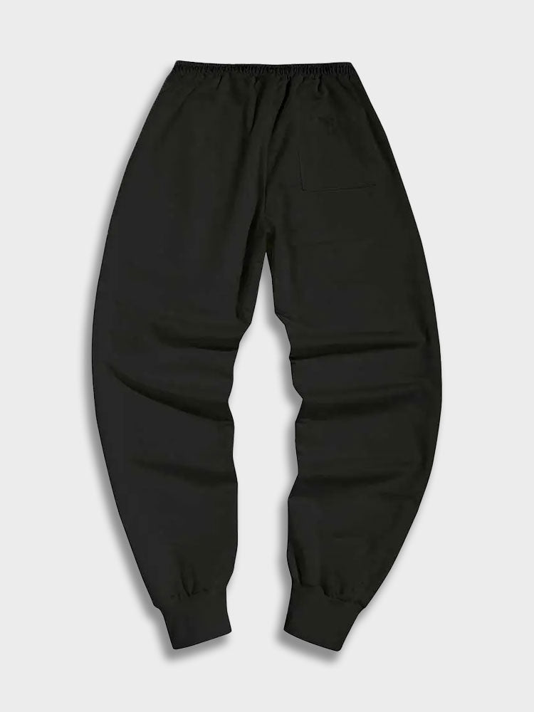 ROSE RELAX SET BLACK HOODIE AND SWEATPANTS 2 PIECE RELAX SET