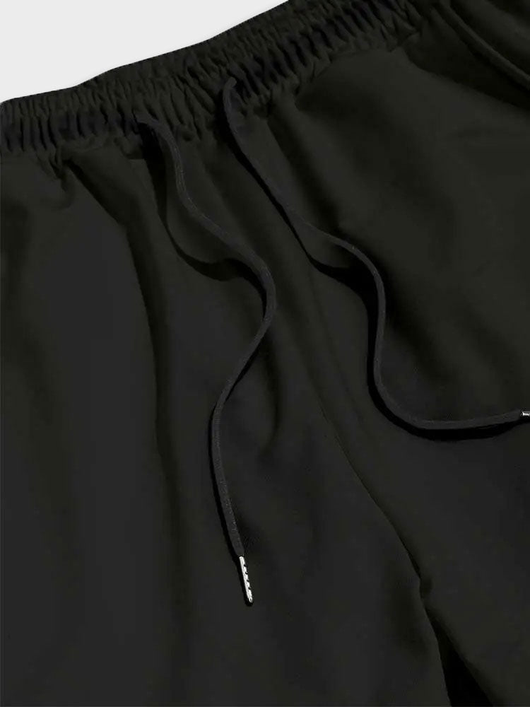 ROSE RELAX SET BLACK HOODIE AND SWEATPANTS 2 PIECE RELAX SET