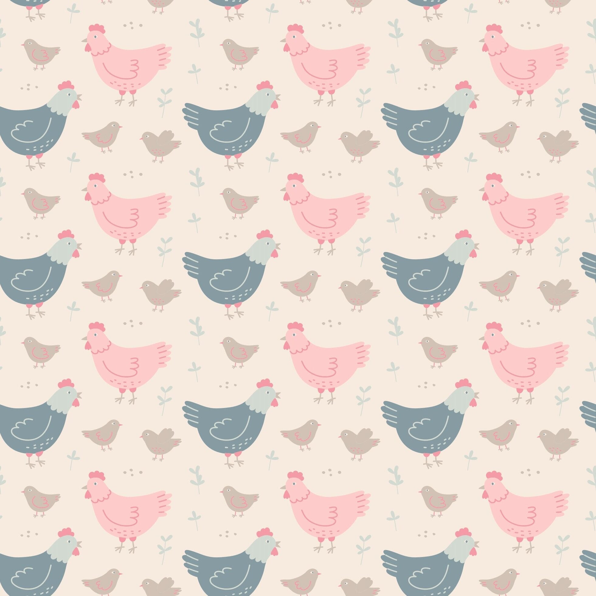Pink Farm Hens Bamboo Ruffle Romper