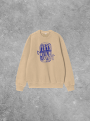 Underground Original Design: Salty Sardines, Fisherman Boxy Cotton Sweatshirt