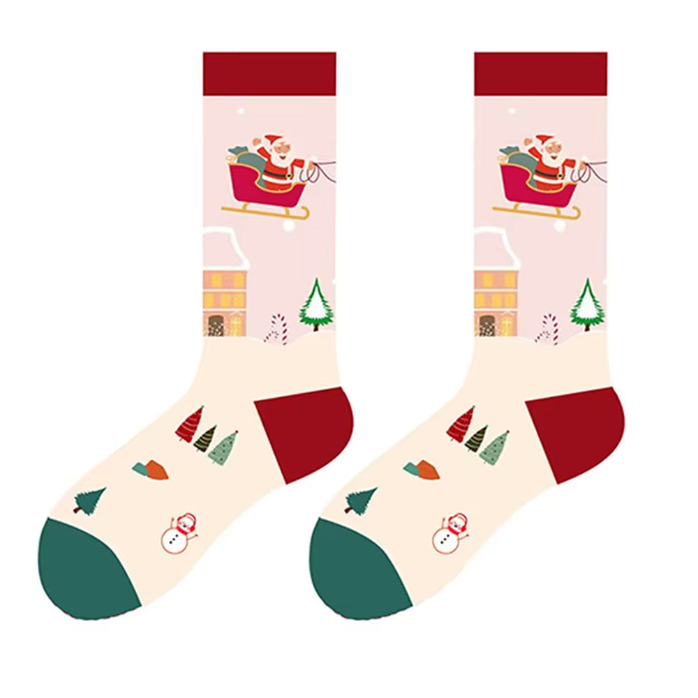SANTA’S SLEIGH CHRISTMAS SOCKS FESTIVE CHRISTMAS SOCKS