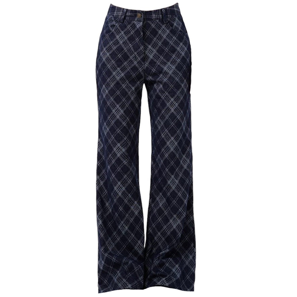 SCHOOL BLUE PLAID SKIRT FOR TIMELESS ELEGANCE IN THREE SIZES