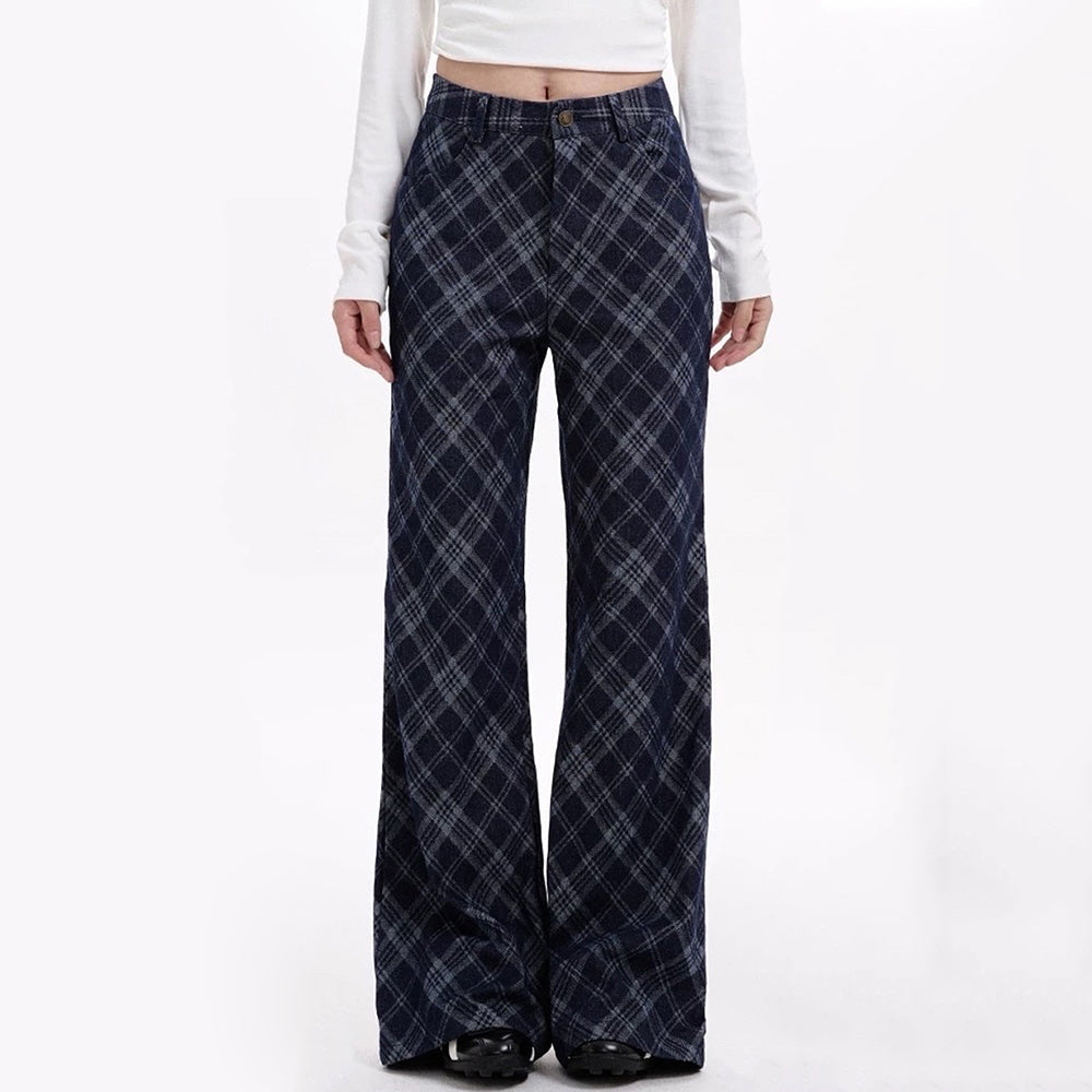 SCHOOL BLUE PLAID SKIRT FOR TIMELESS ELEGANCE IN THREE SIZES