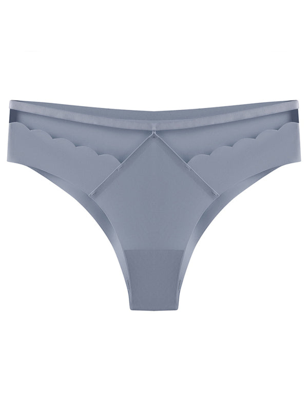 Sexy Knit Self Design Women’s Lingerie Panties for Spring-Summer - Blue / S