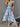 Sexy Slim Dress Sleeveless Sling Print Temperament Women’s Long Dress - Clear blue / S