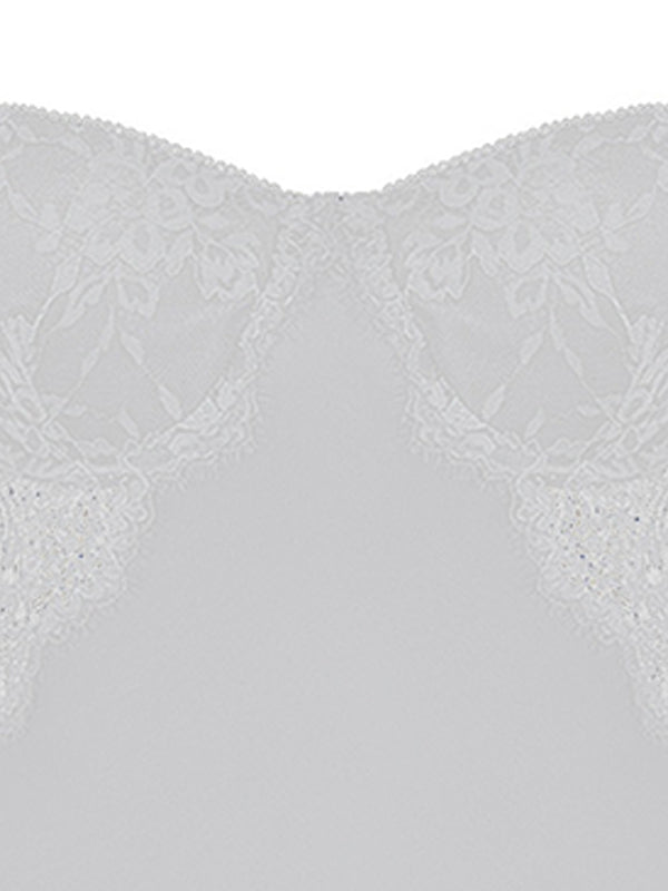 SHEER LACE CAMISOLE TOP WITH SLIM FIT DESIGN
