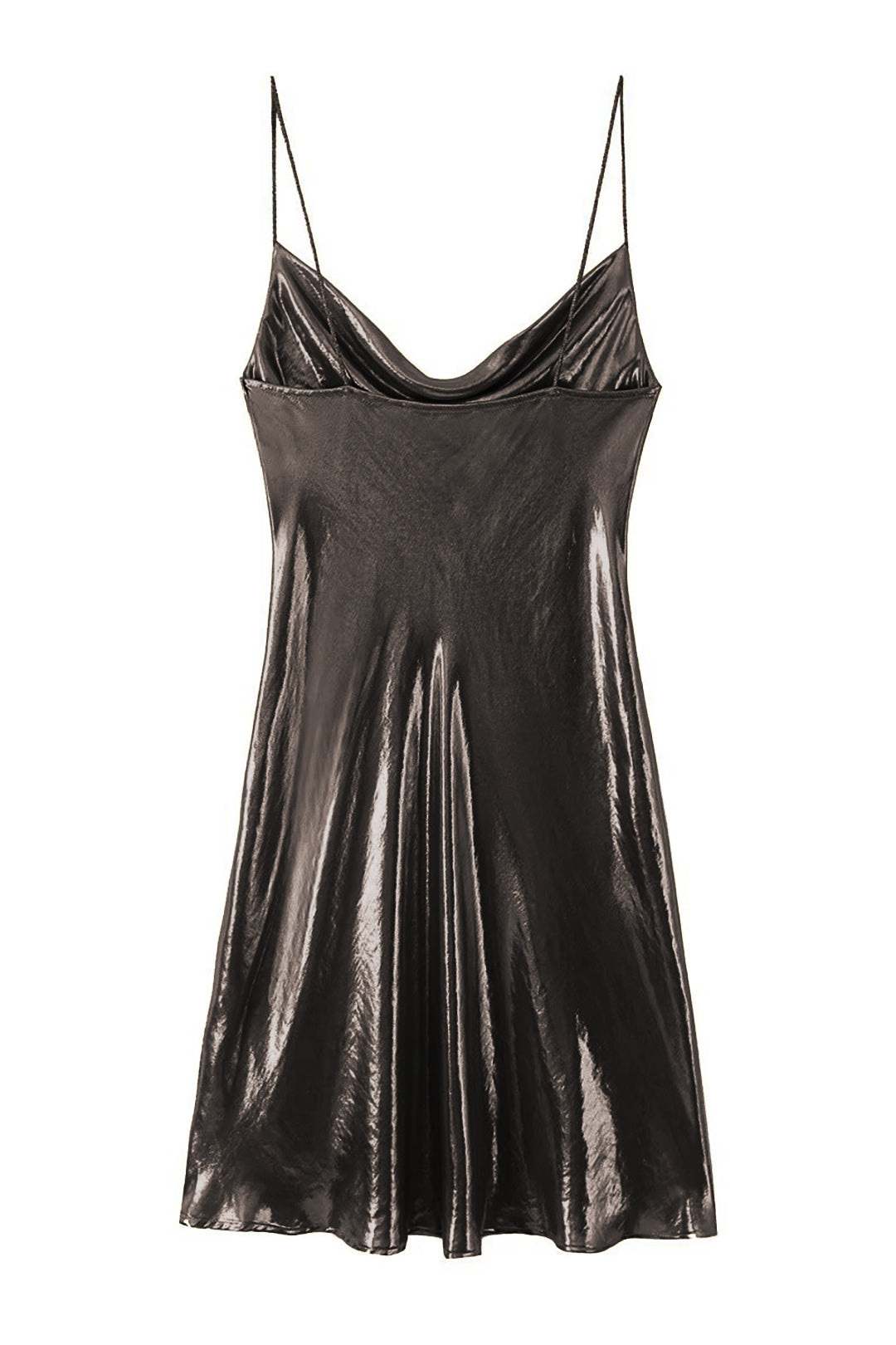 SHINY GOLD SLIP DRESS - ELEGANT SLIP MINI DRESS FOR ANY OCCASION