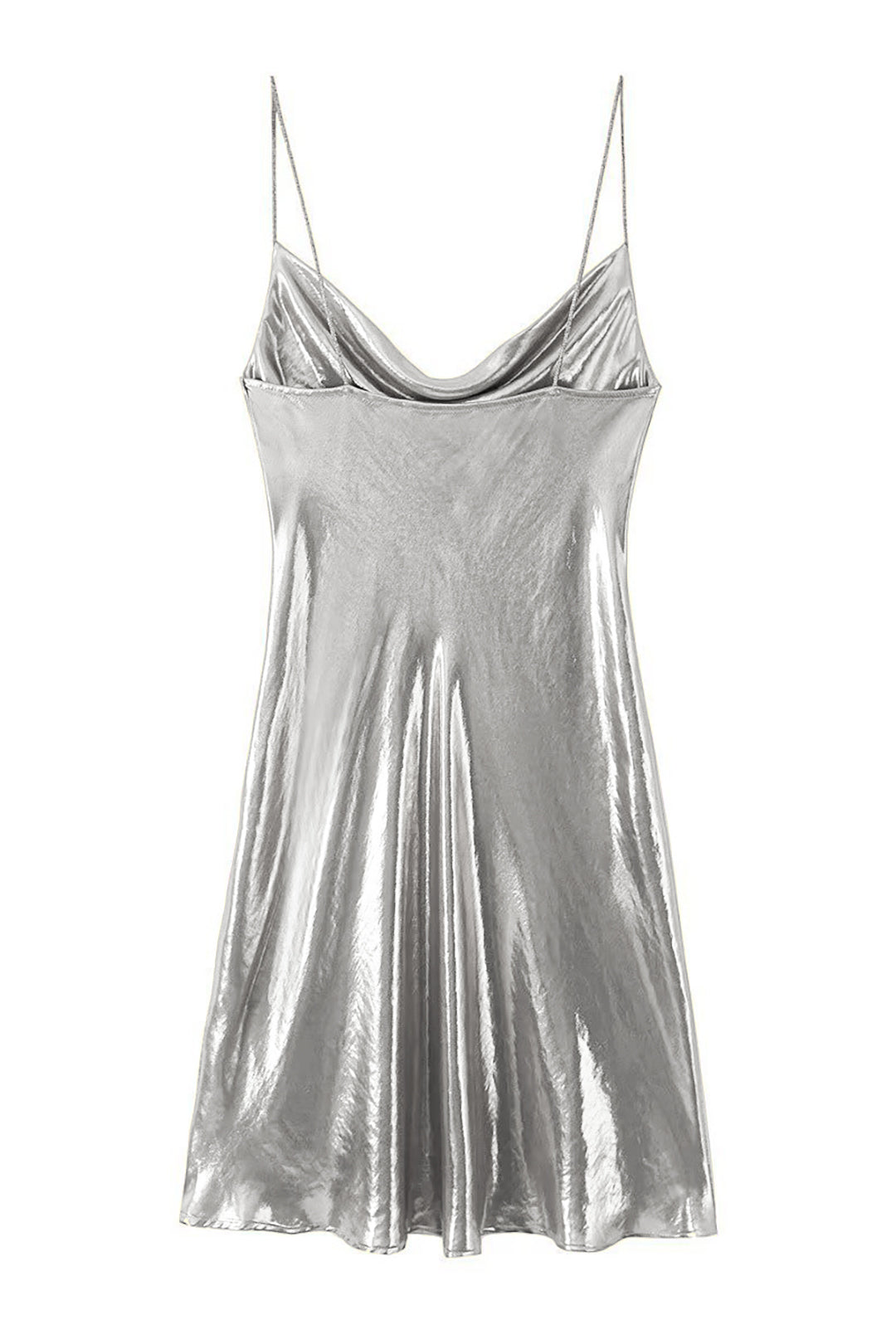 SHINY GOLD SLIP DRESS - ELEGANT SLIP MINI DRESS FOR ANY OCCASION