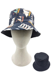 Ship Illustration Reversible Bucket Hat