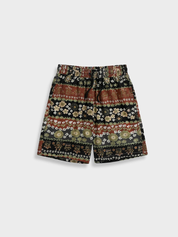 SHIRT AND SHORTS SET VINTAGE CHIC HOMME MATCHING OUTFIT
