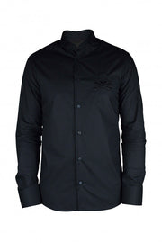 Philipp Plein Men Diamond Cut Ls Skull Shirt