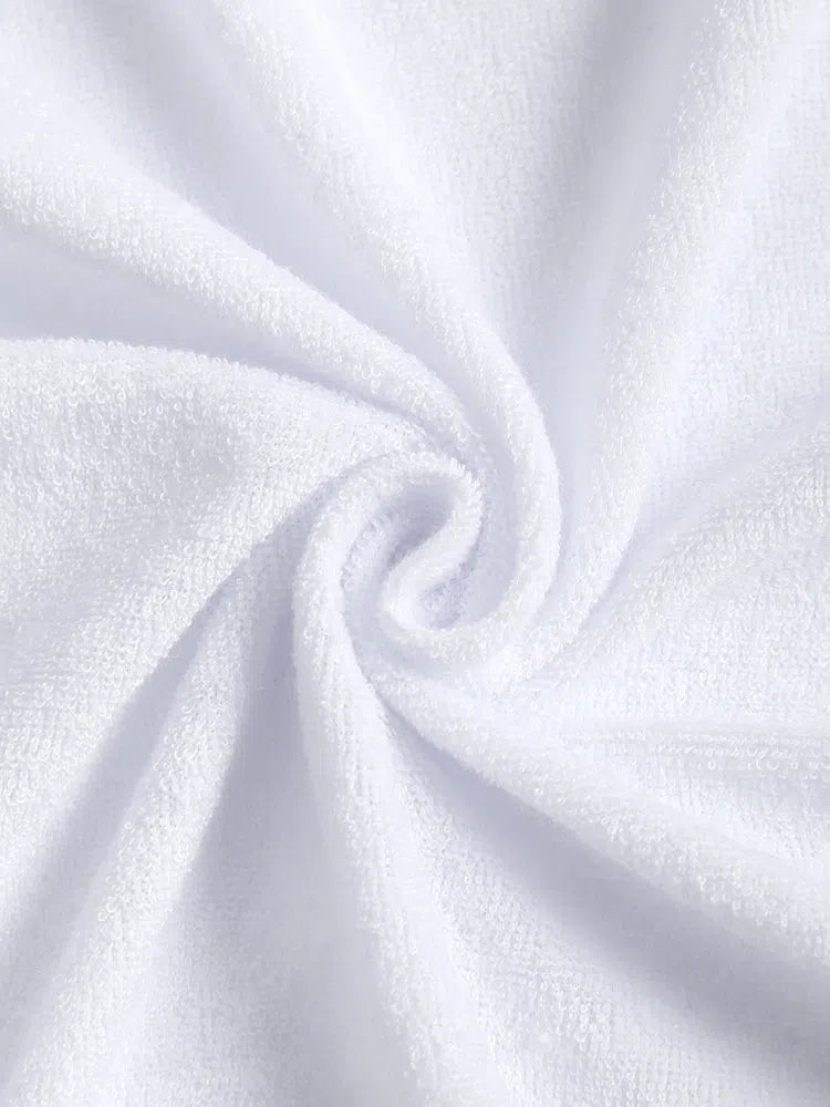 SHORT-SLEEVED PARIS TOWELING SHIRT WITH NAVY BLUE SLEEVES