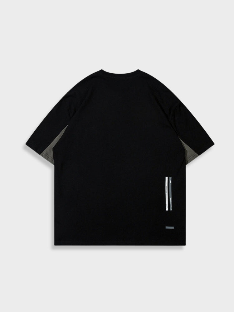 SHORT-SLEEVED SHIRT - BLACK AND WHITE DESIGN FOR CASUAL WEAR
