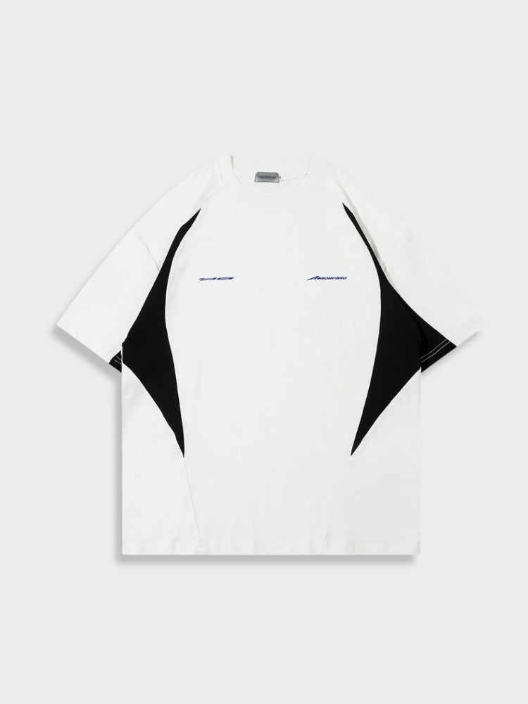 SHORT-SLEEVED SHIRT - BLACK AND WHITE DESIGN FOR CASUAL WEAR