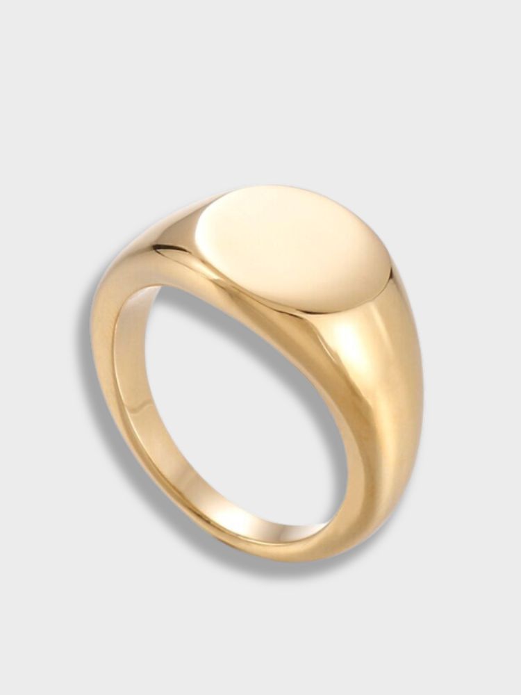 SIGNET RING SET OF TWO - CASUAL RINGS FOR EVERYDAY WEAR