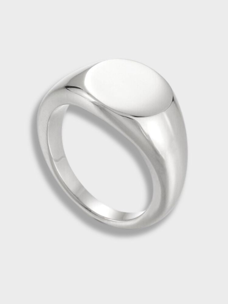 SIGNET RING SET OF TWO - CASUAL RINGS FOR EVERYDAY WEAR