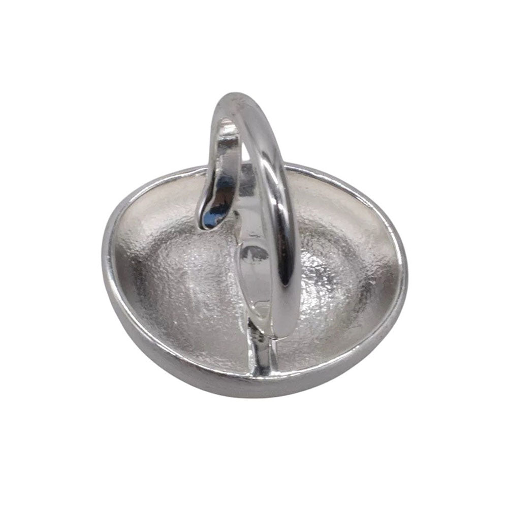 SILVER DOME RING STATEMENT JEWELRY