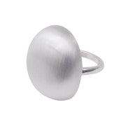SILVER DOME RING STATEMENT JEWELRY