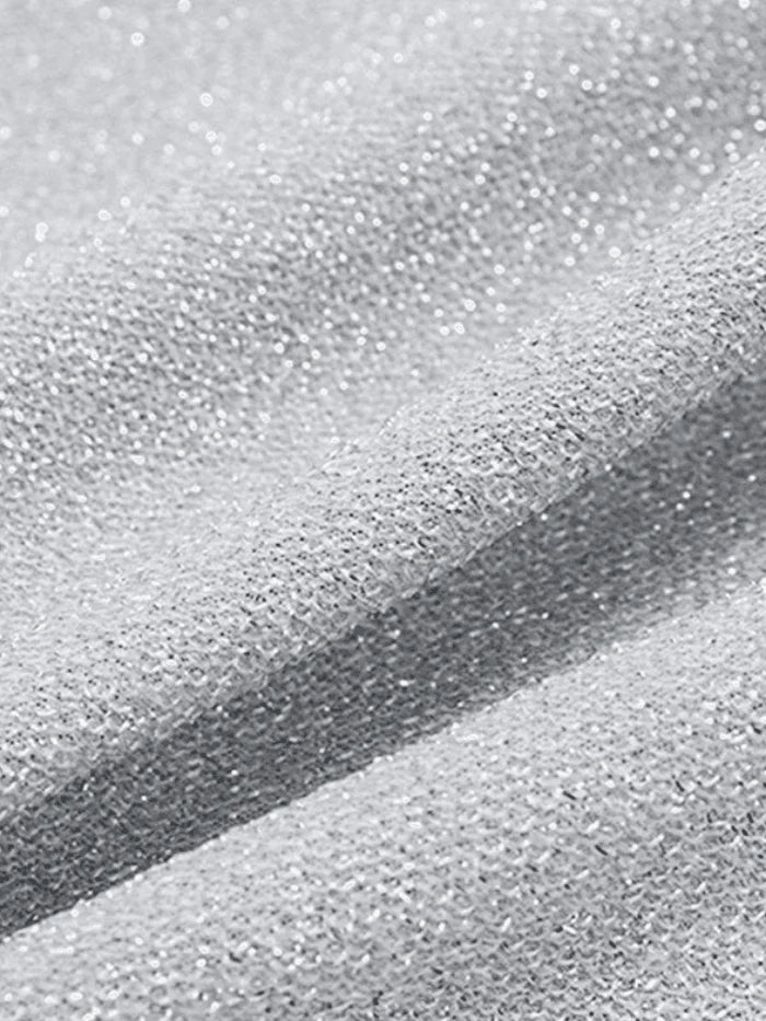 SILVER HALTER TOP WITH SPARKLE – SILVER PUNK METALLIC TANK