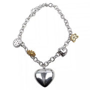 SILVER HEART PENDANT CHAIN NECKLACE CELESTIAL AESTHETIC