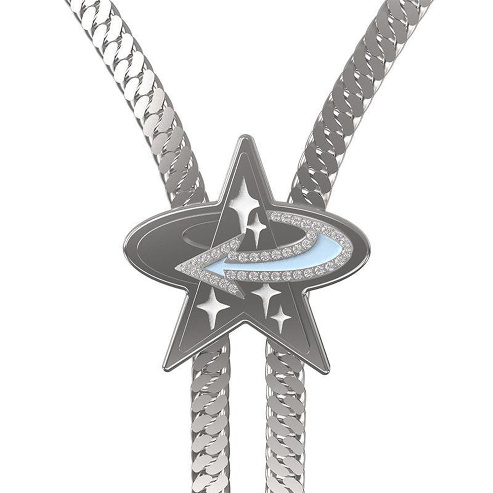 SILVER STAR PENDANT BOLO TIE SHOOTING STAR NECKLACE