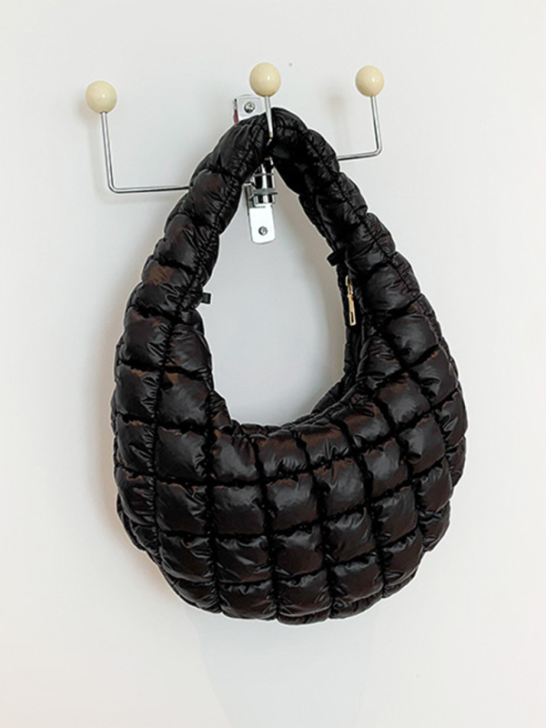 Simple dumpling bag handbag - Black / FREESIZE