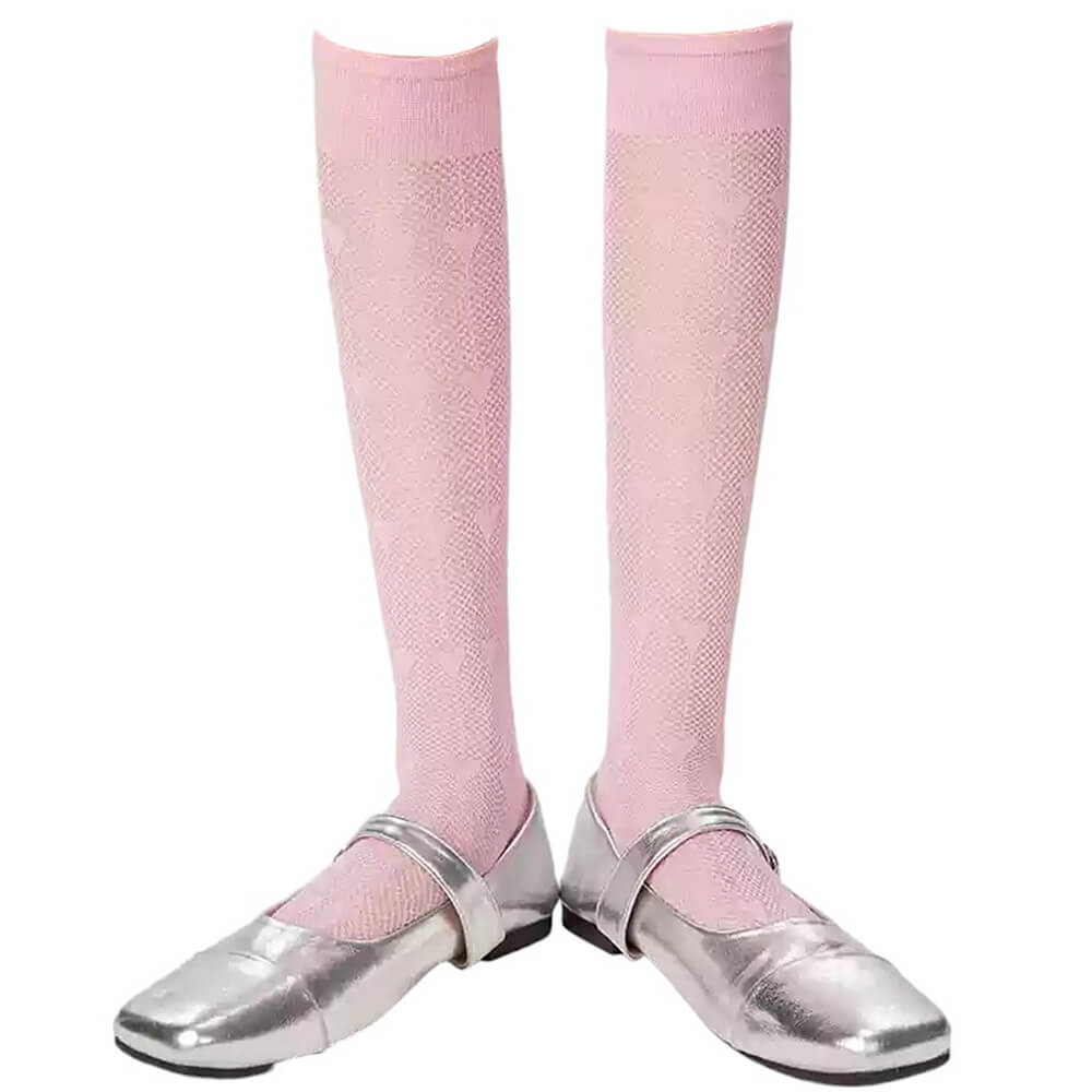 SIX PAIRS FREE SIZE KNEE SOCKS SOFTIE HEART COLLECTION