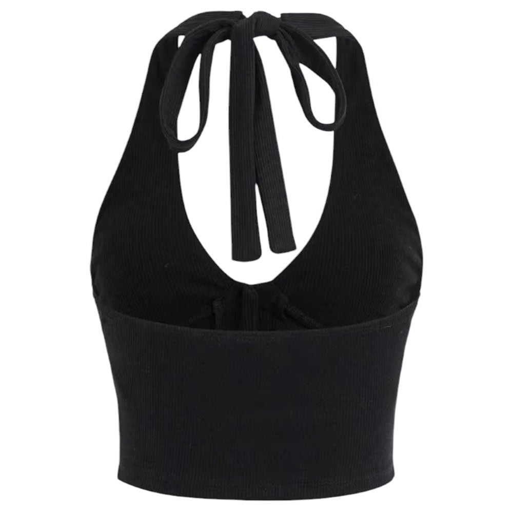 SKULL HALTER TOP EMO AESTHETIC WITH BUST MEASUREMENT