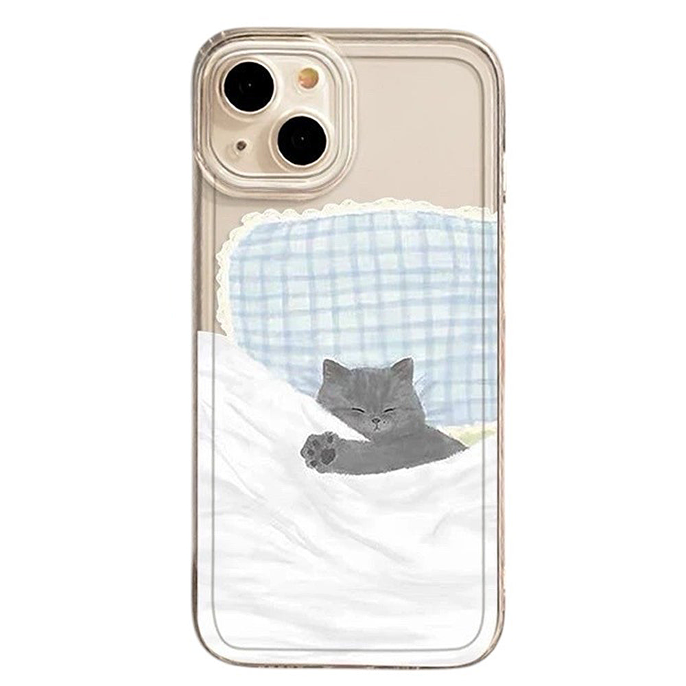 SLEEPING KITTEN IPHONE CASE ADORABLE PHONE PROTECTOR