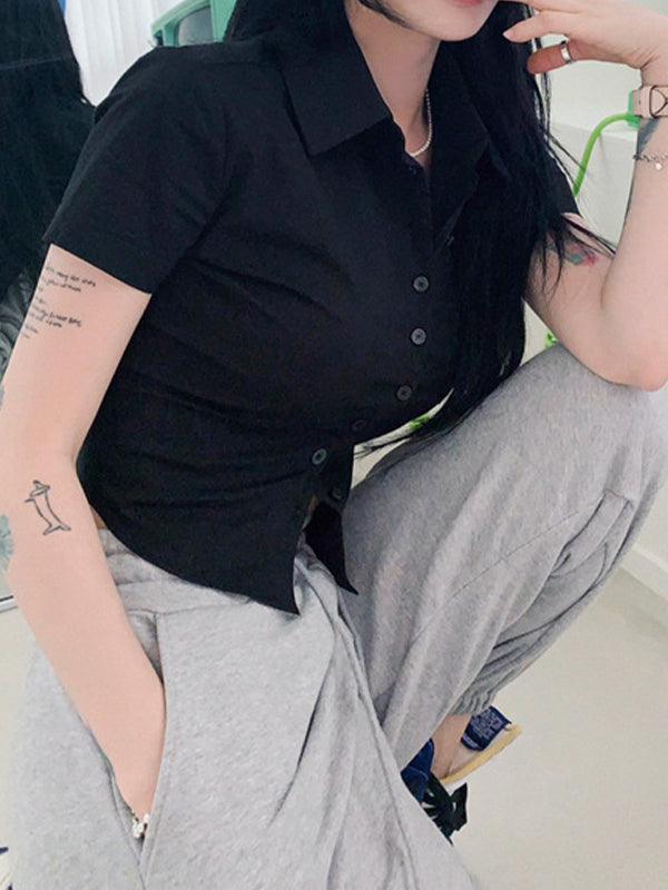 SLIM FIT CASUAL BUTTON-DOWN SHIRT AND SWEATPANTS SET