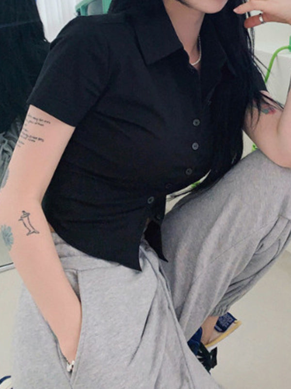 SLIM FIT CASUAL BUTTON-DOWN SHIRT AND SWEATPANTS SET