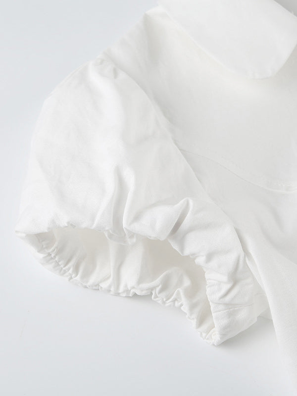 SLIM FIT CASUAL WHITE BUTTON-DOWN SHIRT