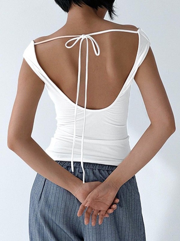 SLIM FIT COWL NECK OFF-THE-SHOULDER TOP