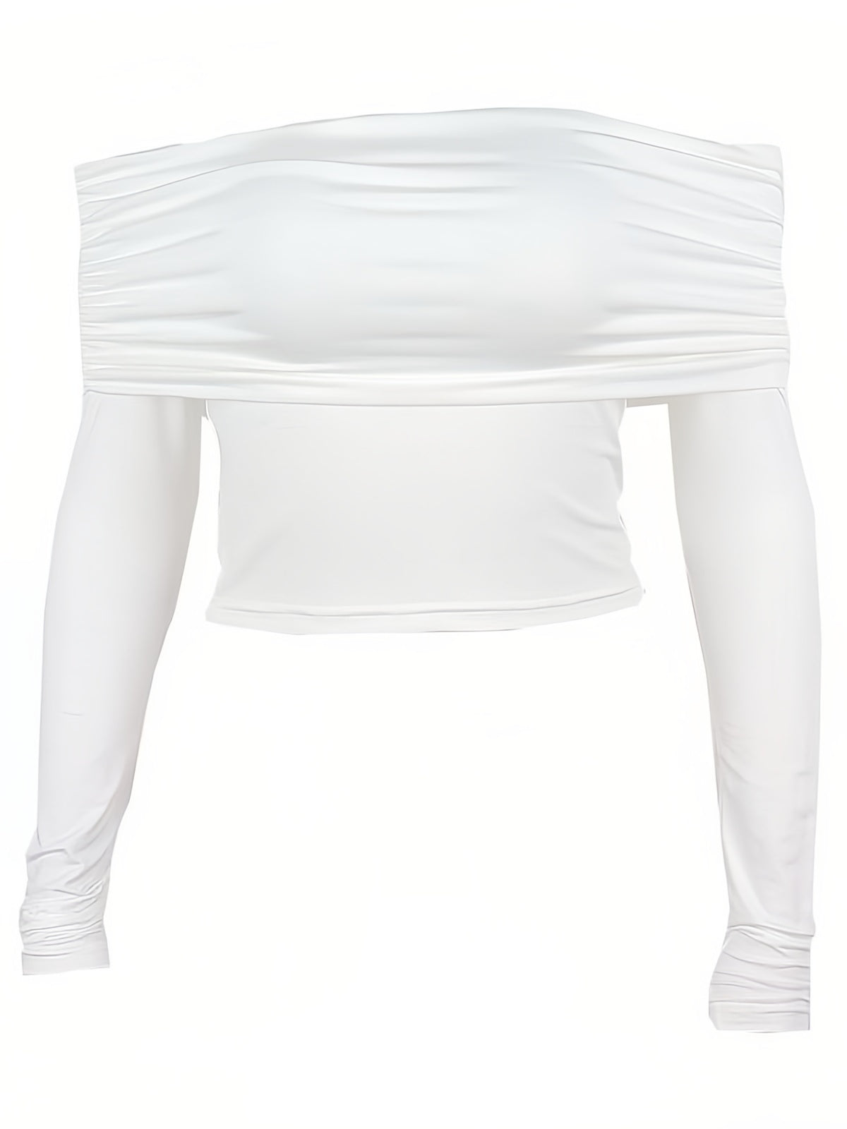 SLIM FIT OFF-THE-SHOULDER LONG SLEEVE TOP