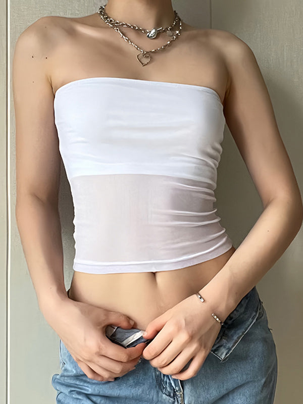 SLIM FIT STRAPLESS TUBE TOP FOR DATE NIGHT