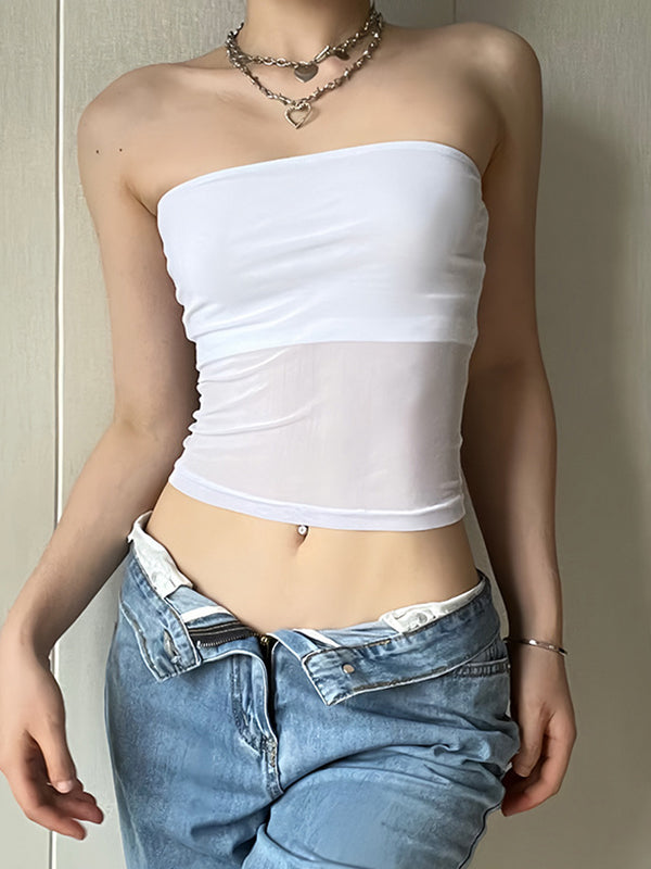 SLIM FIT STRAPLESS TUBE TOP FOR DATE NIGHT