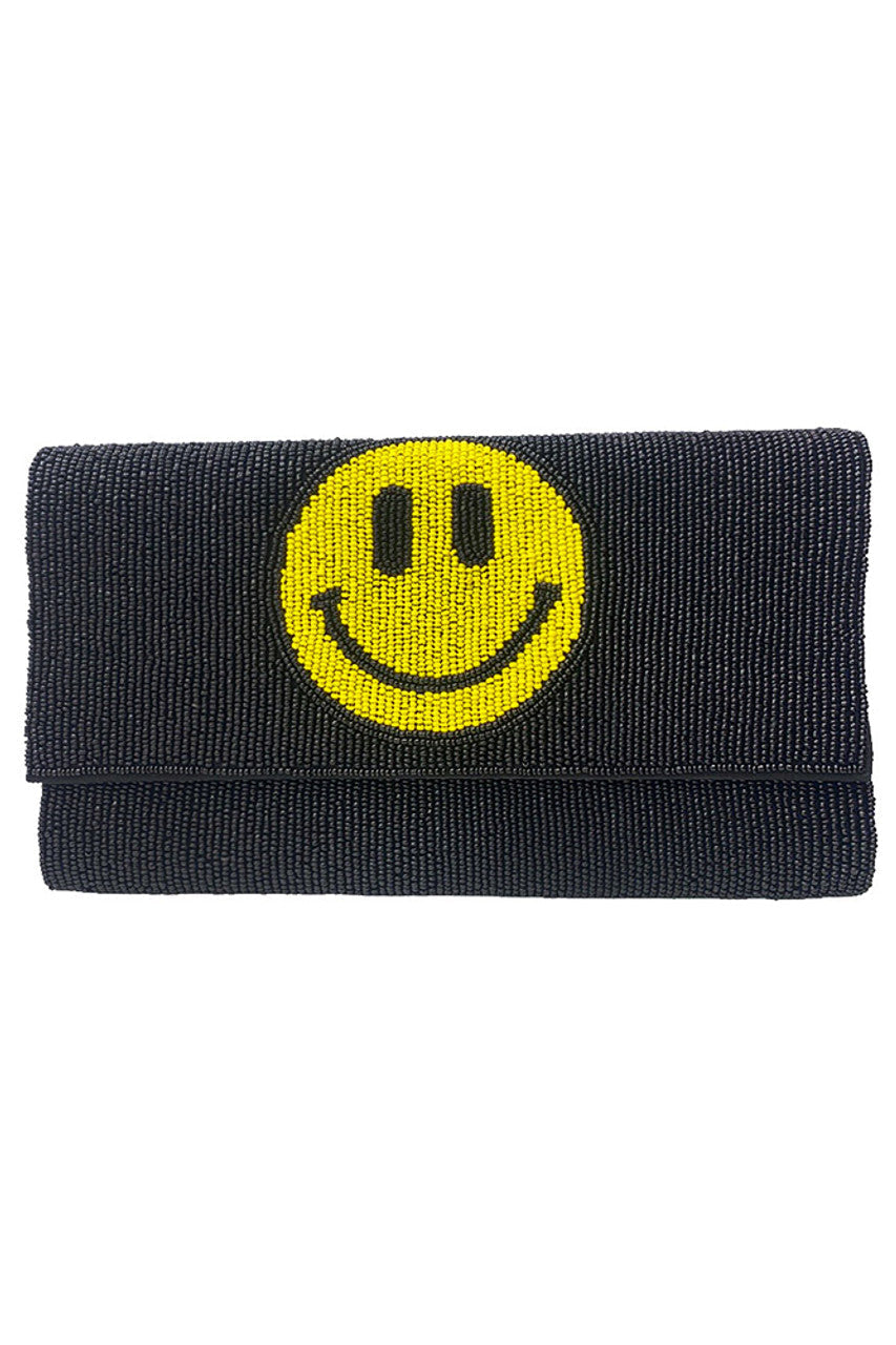 Smile Glass Beads Clutch