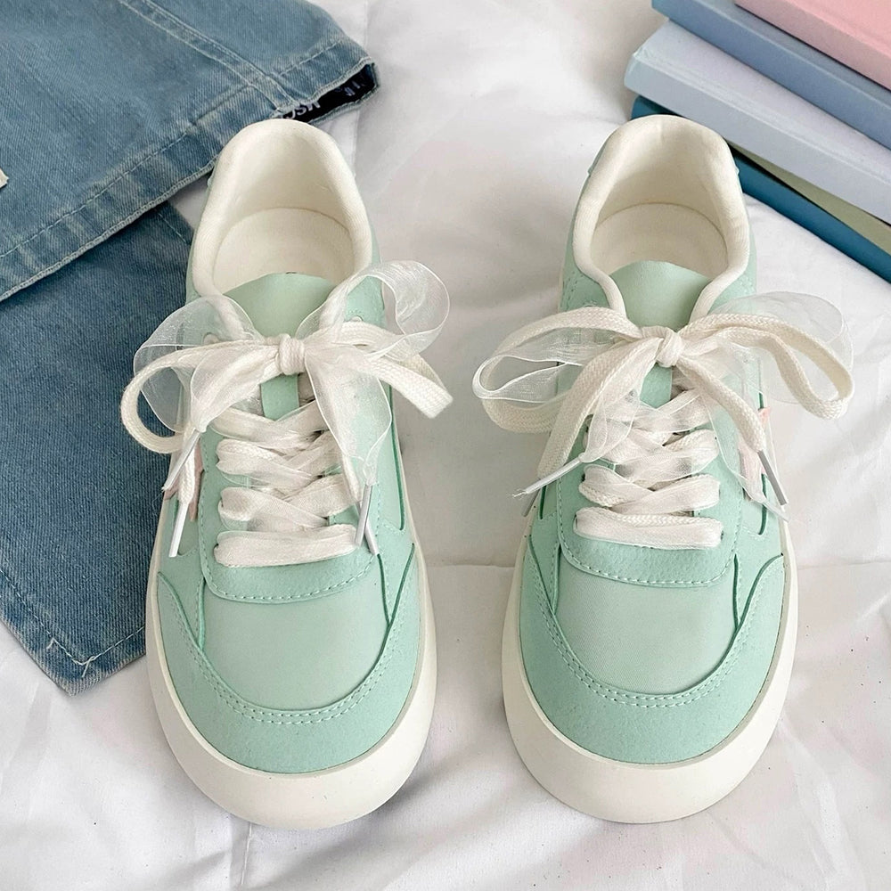 SNEAKERS STAR PATCH SERENITY MINT GREEN