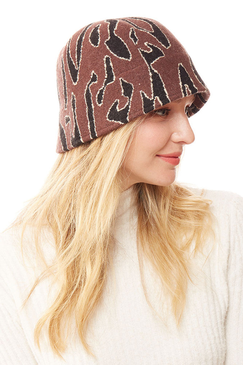 SOFT FABRIC LEOPARD BUCKET HAT